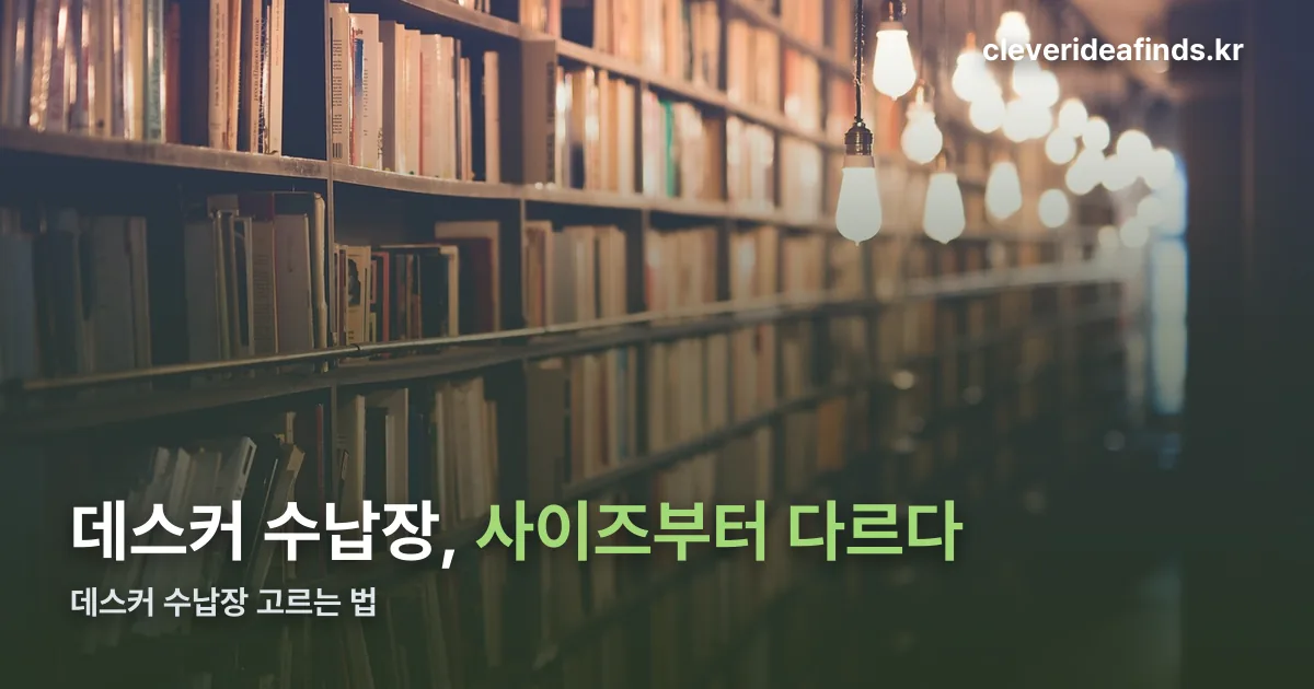 데스커 수납장 정리 썸네일